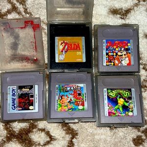 GAMEBOY COLOR GAMES! DRMARIO, ZELDA, BATTLE TOADS, ADVENTURE ISLAND, CASTLEVANIA